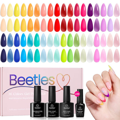beetles Gel Polish Fall Gel Polish Set 36 colours front view