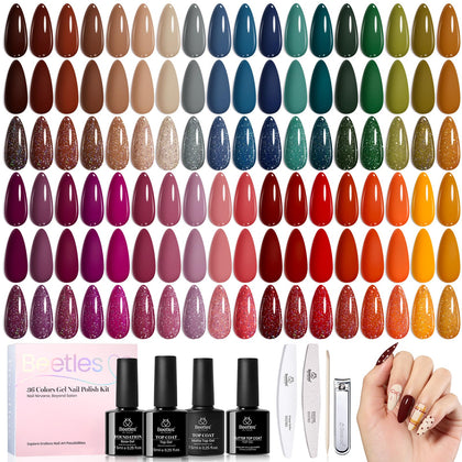 beetles Gel Polish Fall Gel Polish Set with 36 autumn colours