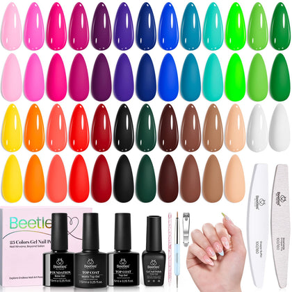 beetles Gel Polish Fall Gel Set 25 colours front view