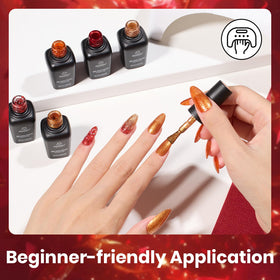 beetles Gel Polish Fall Glitter Set in lifestyle setting