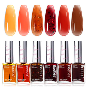 beetles Gel Polish Fall Nail Polish Set 6 Colours front view