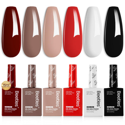 beetles Gel Polish Fall Set 6 bottles in various colours