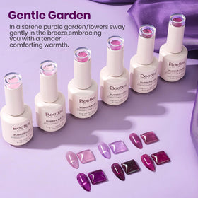 beetles Gel Polish Gentle Garden Rubber Base Gel Set packaging