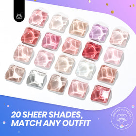 beetles Gel Polish gift box contents including sunglasses and nail decor