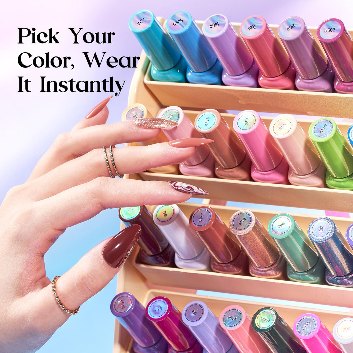 beetles Gel Polish glitter top coat and nail care tools