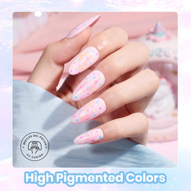beetles Gel Polish glossy top coat application on nails