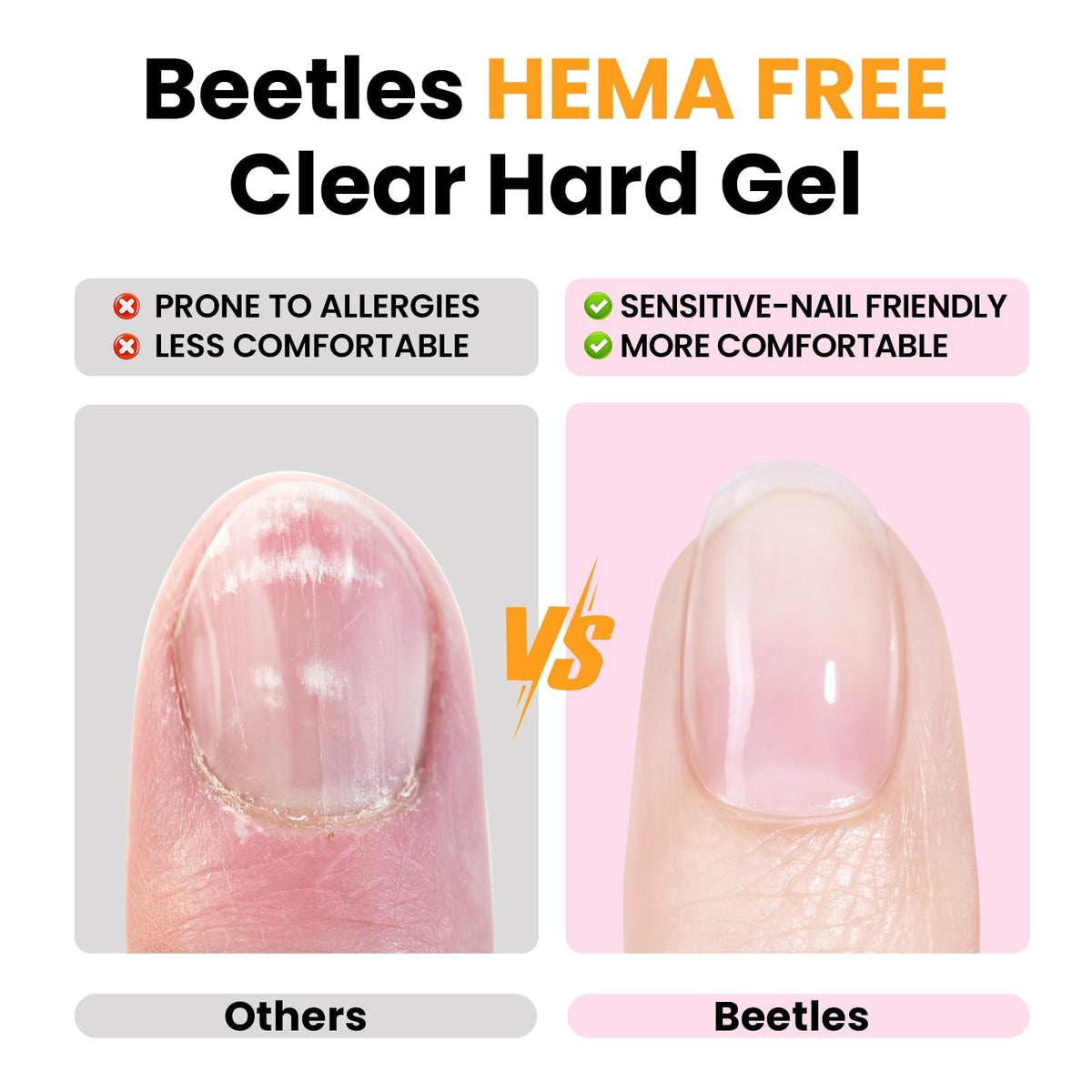beetles Gel Polish Hard Gel jar with smooth texture