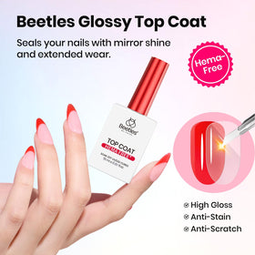 beetles Gel Polish Hema-Free Gel Base Coat application