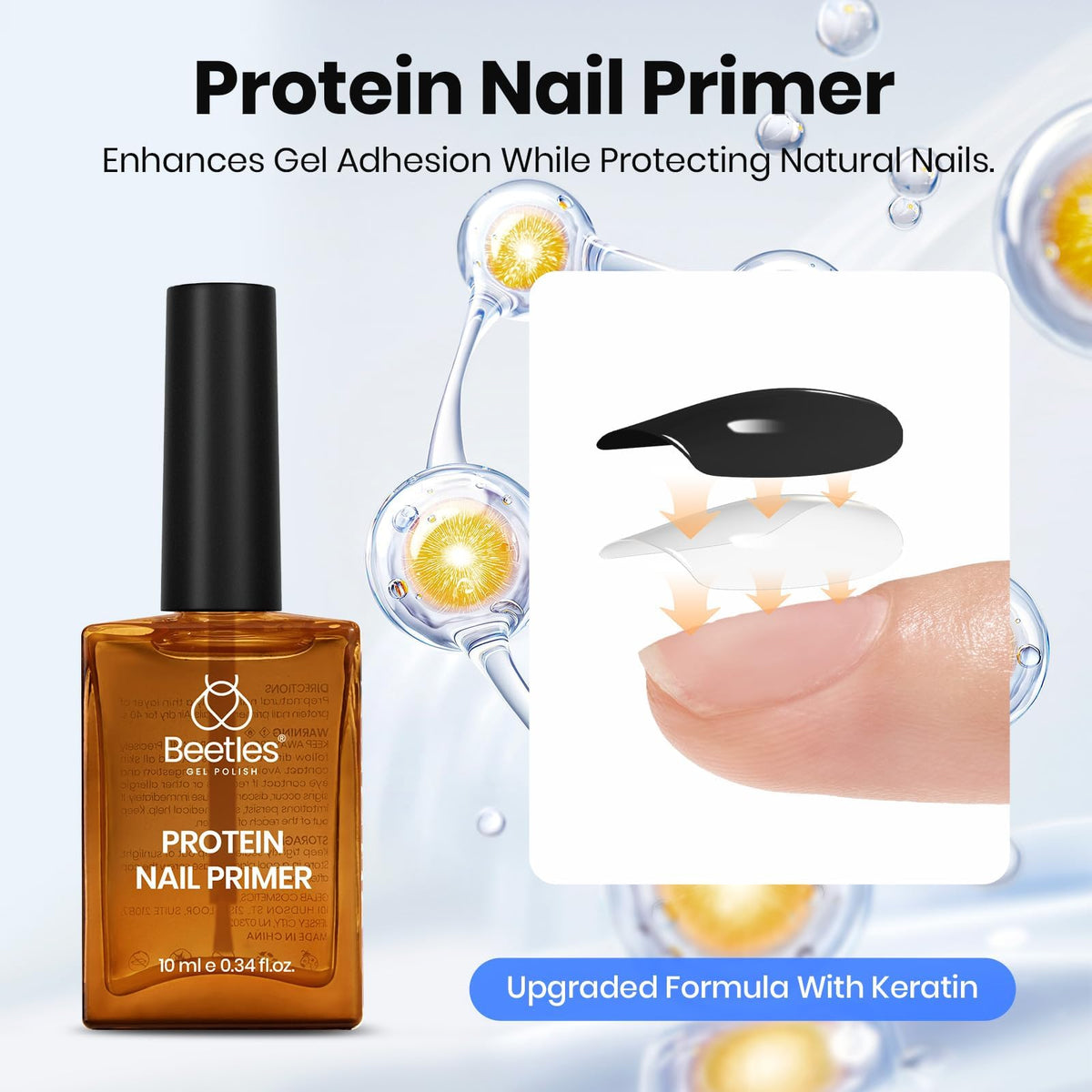 beetles Gel Polish hema-free top coat close-up
