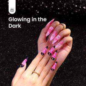 beetles Gel Polish Hot Pink Gel Nail Polish 15ml bottle side view