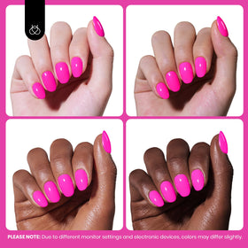 beetles Gel Polish Hot Pink Gel Nail Polish 8ml color swatch