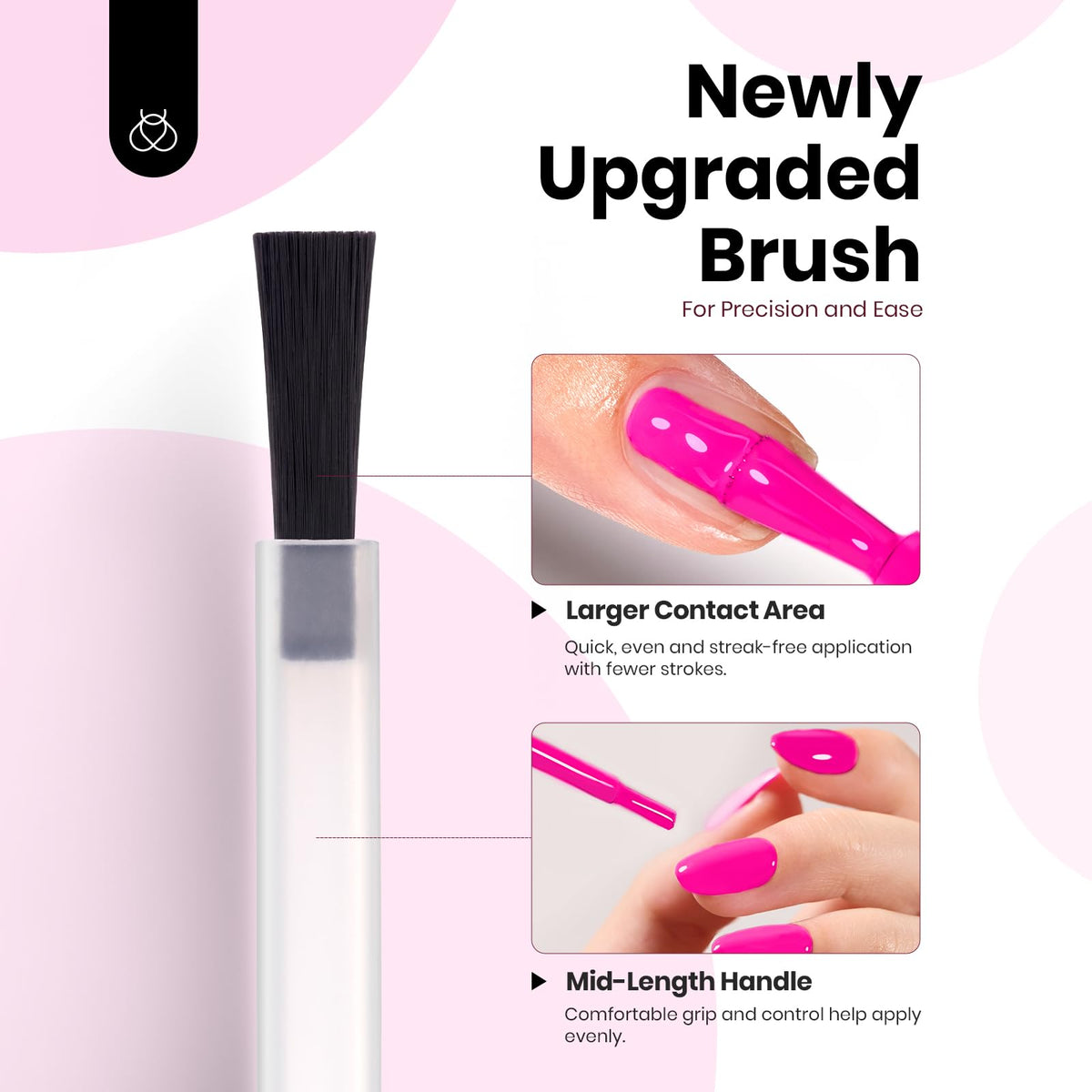 beetles Gel Polish Hot Pink Gel Nail Polish 8ml with nail art supplies