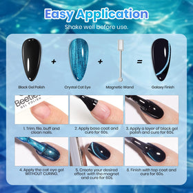 beetles Gel Polish in glittery finish on nails