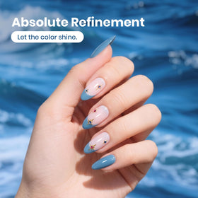 beetles Gel Polish Indigo Tide applied on nails