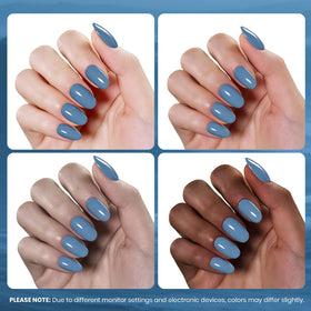 beetles Gel Polish Indigo Tide showing texture