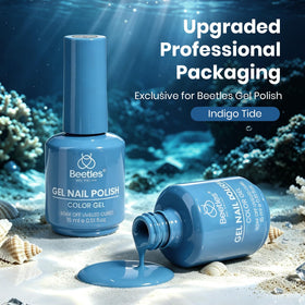 beetles Gel Polish Indigo Tide with LED lamp