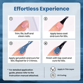 beetles Gel Polish Indigo Tide with nail tools