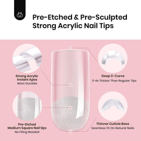 beetles Gel Polish Instant Apex Nail Tips displayed on a nail art table
