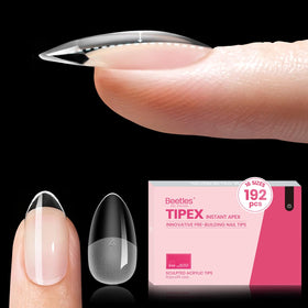 beetles Gel Polish Instant Apex Nail Tips front view with packaging