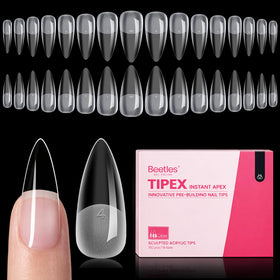 beetles Gel Polish Instant Apex Nail Tips front view with packaging