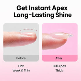 beetles Gel Polish Instant Apex Nail Tips Kit with UV gel glue and accessories