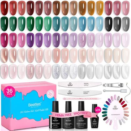 beetles Gel Polish Jelly Fall Gel Nail Polish Set showcasing 25 vibrant colours