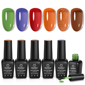 beetles Gel Polish Jelly Gel Nail Polish Set 6 Colours front view