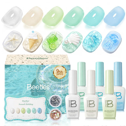 beetles Gel Polish Jelly Gel Nail Polish Set featuring 6 colours
