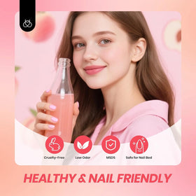 beetles Gel Polish Jelly Gel Nail Polish Set lifestyle scene with nails