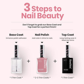 beetles Gel Polish Jelly Nail Polish Set in use during a home manicure