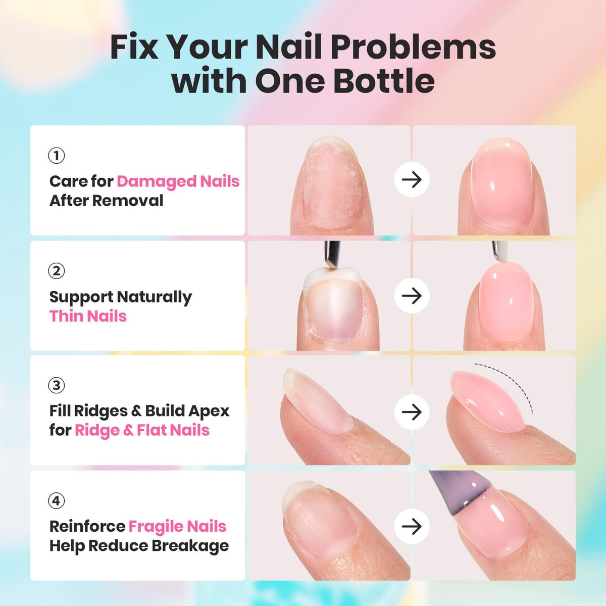 beetles Gel Polish jelly nude pink shade close-up