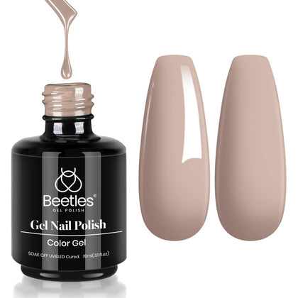 beetles Gel Polish Kim Nude 15ML bottle front view