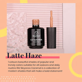 beetles Gel Polish Latte Haze 15ML bottle side view