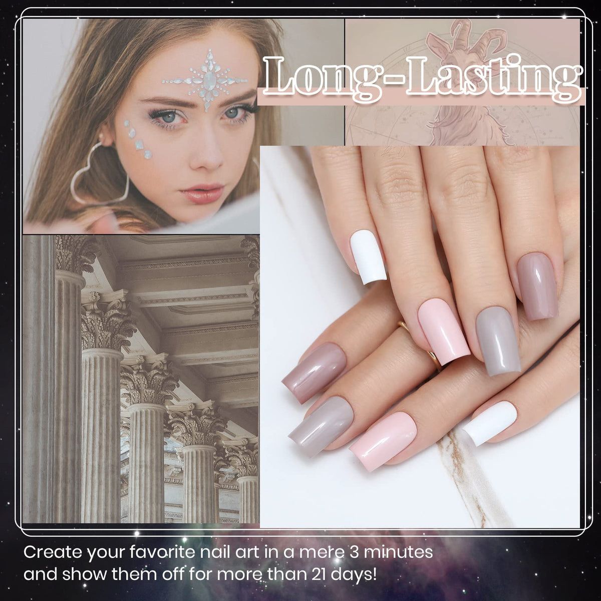 beetles Gel Polish light gray gel nail polish bottle