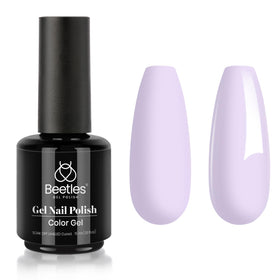 beetles Gel Polish lilac purple with nail tools