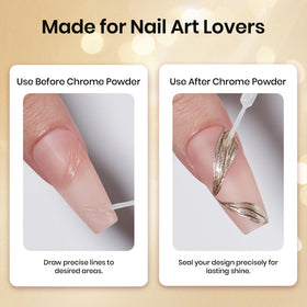 beetles Gel Polish Liner Gel Top Coat application on nails