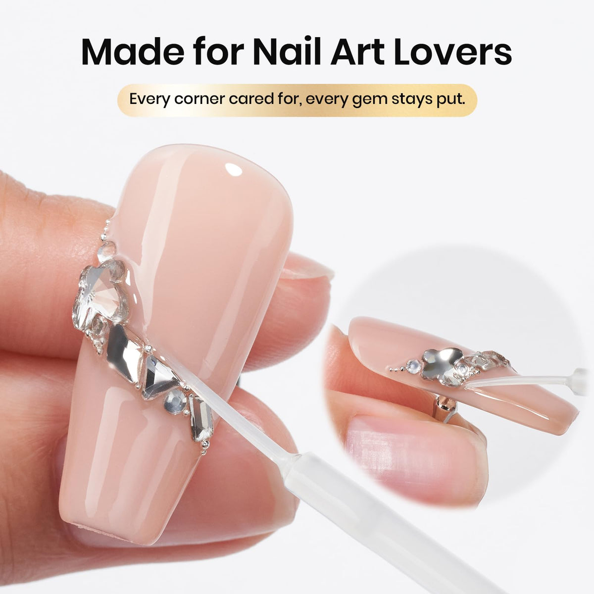 beetles Gel Polish Liner Gel Top Coat packaging side view