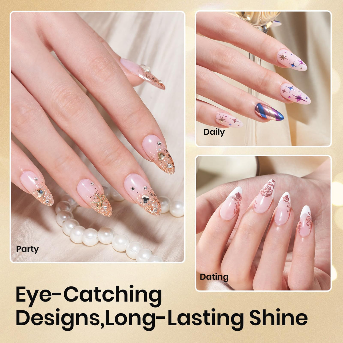 beetles Gel Polish Liner Gel Top Coat with nail art tools
