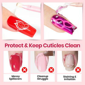 beetles Gel Polish Liquid Latex Cuticle Guard 15ml with plastic nail stick
