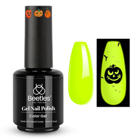 beetles Gel Polish Luminous Yellow front view