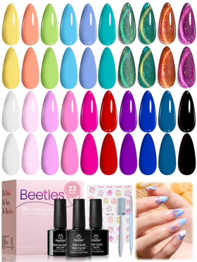 beetles Gel Polish Magical Kingdom Cat Eye Gel Nail Polish Set front view with vibrant colours