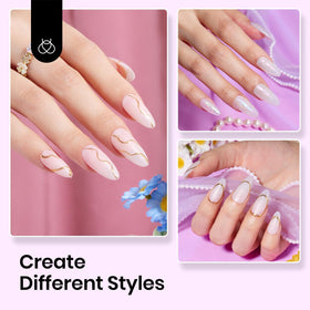 beetles Gel Polish Matte Gel Top Coat with nail art tools