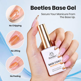 beetles Gel Polish matte top coat in use