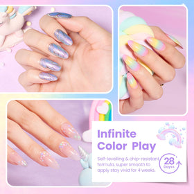 beetles Gel Polish matte top coat with pastel colours