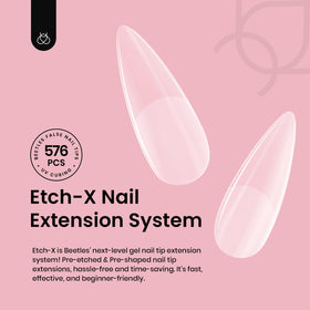 beetles Gel Polish Medium Stiletto Nail Tips 12 sizes assortment