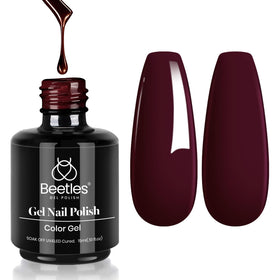beetles Gel Polish Merlot Wine 15ML front view
