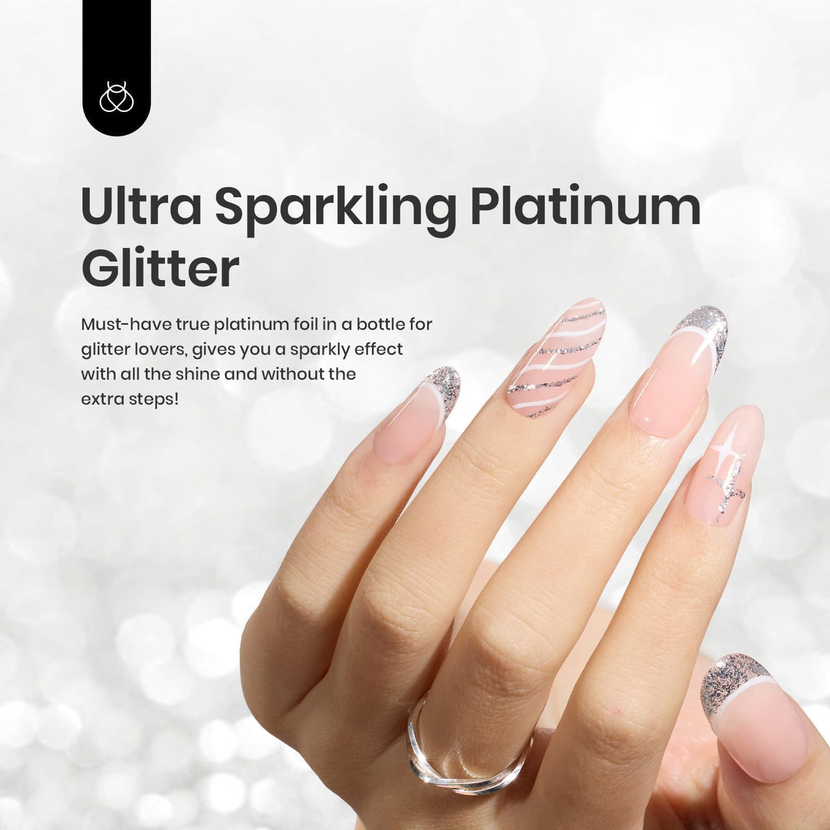 beetles Gel Polish Metallic Gold Gel Liner 7ml with brush applicator