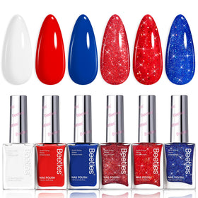 beetles Gel Polish Midnight Fireworks nail polish set front view