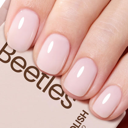 beetles Gel Polish Milky Pink Gel Nail Polish 15ml front view