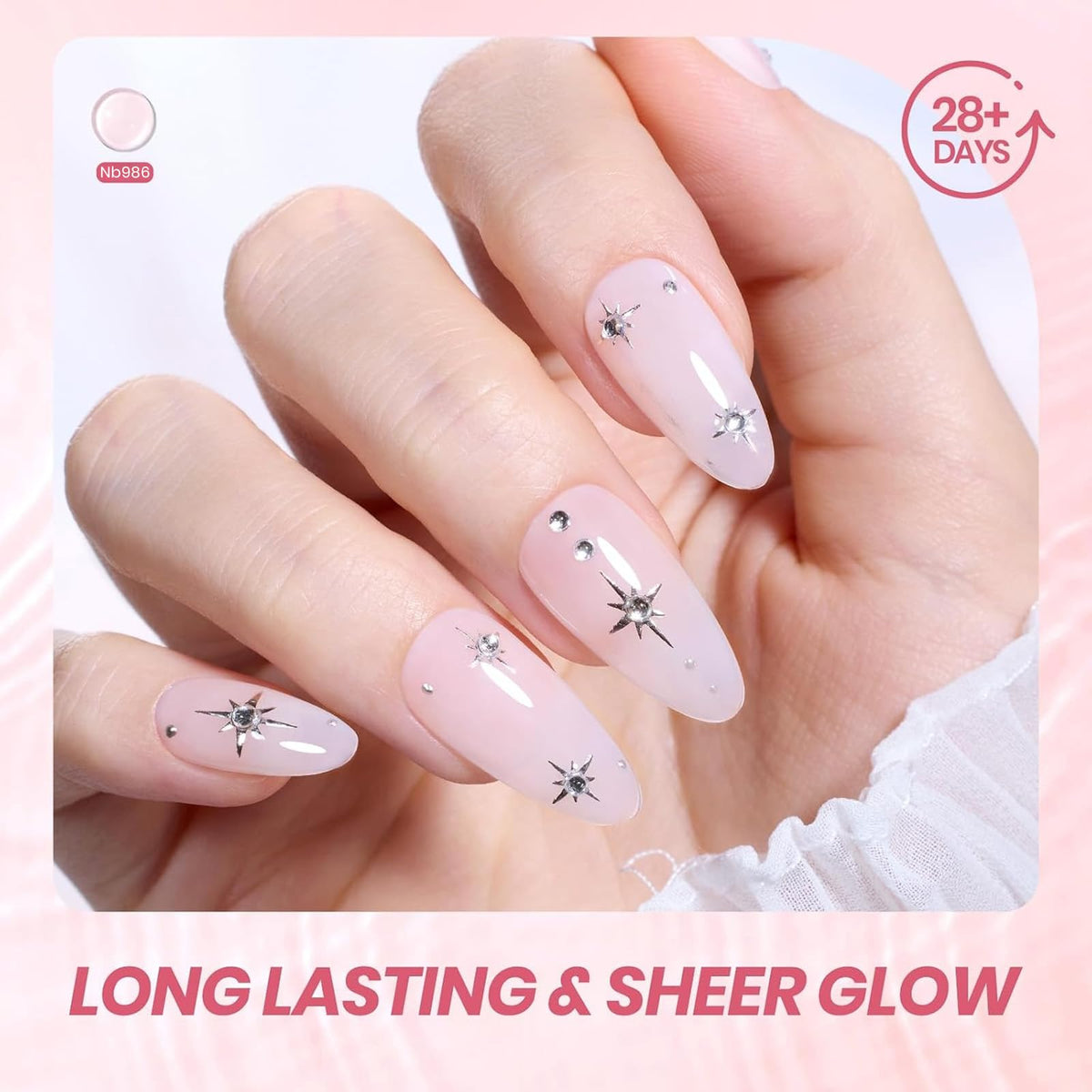 beetles Gel Polish Milky Pink Gel Nail Polish 15ml packaging details